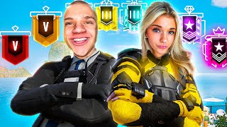 1v1 Vs EVERY Rank BUT My Girlfriend Picks My Operator [upl. by Glorianna]