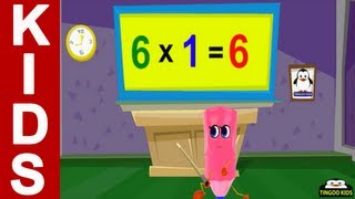 6 Times Table  kids songs amp nursery rhymes in English with lyrics [upl. by Converse]