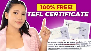 FREE TEFLTeaching Certificate for ESL teachers nonnative speakers teachermarie earnmoneyonline [upl. by Warchaw]