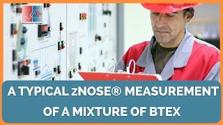 A typical zNose® measurement of a mixture of BTEX [upl. by Jethro358]