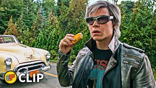 Quicksilver Saves Everyone  Extraction Scene  XMen Apocalypse 2016 Movie Clip HD 4K [upl. by Rhoads]