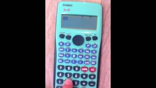 Utilisation de calculette CASIO [upl. by Zuckerman]