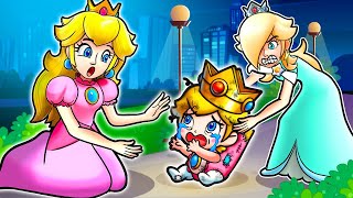 Rosalina Stole Peachs Child  Poor Baby Peach Life  Sad Story  Mario Super Bros Animation [upl. by Burrus]