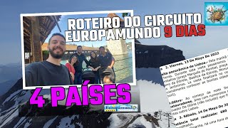 ROTEIRO DE 9 DIAS E 4 PAÍSES NA EUROPA  Circuito CVC [upl. by Paddy323]