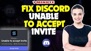 How to Fix Discord Unable to Accept Invite 2024 [upl. by Dale]