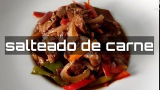 salteado de carne [upl. by Veradia]