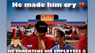 Undercover Boss Shuts Down Checkers Restaurant On The Spot [upl. by Llehcar]