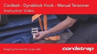 Cordstrap  9 Cordlash  Dynablock Hook  Manual Tensioner [upl. by Hertha739]