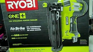 Ryobi P325 AirStrike 16ga Finish Nailer 18v ONE Demonstration and Review  Real Tool Reviews [upl. by Elokkin]