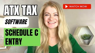 ATX Tax Software  Schedule C entry [upl. by Erle]