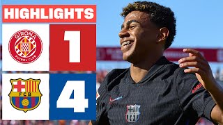 GIRONA FC 1  4 FC BARCELONA  RESUMEN LALIGA EA SPORTS [upl. by Aleka]