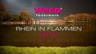 WECO Feuerwerk – Rhein in Flammen 2015 [upl. by Ahsiled]