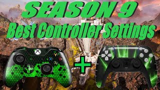 BEST CONTROLLER SETTINGS IN SEASON 9 OF APEX LEGENDS 1 BLOODHOUND SETTINGS [upl. by Ttehr950]