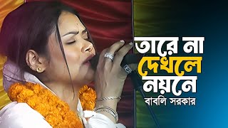 তারে না দেখলে নয়নে  বাবলি সরকার  Tare Na Dekhle Noyone  Bably Sarkar Bangla Song 2024 [upl. by Anitsenre]