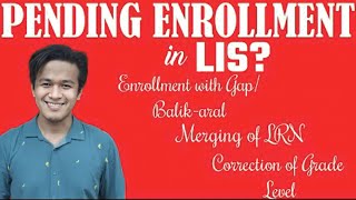 Pending Enrollment in LIS SOLVED Paano magpaaaprove ng pending enrollment sa LIS for SY 2324 [upl. by Larrej174]