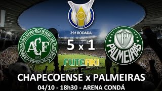 Melhores momentos de Chapecoense 5 x 1 Palmeiras pela 29ª rodada do Brasileirão [upl. by Noraa]