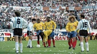 Eliminatorias USA 94  Argentina 0x5 Colombia  Narración Argentina  05091993  COMPLETO [upl. by Vito]