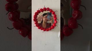 DIY un miroir cerise 🍒 diy diycrafts airdryclay argile [upl. by Nylle]