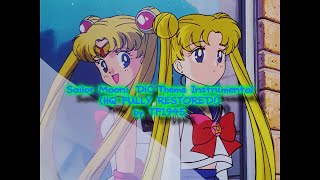 Sailor Moon DiC Theme Official Instrumental HQ Fully Restored with AudioSR [upl. by Lain]