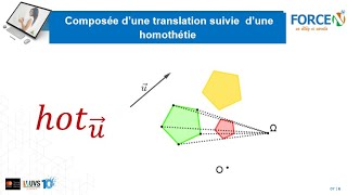 Composée dune Translation suivie dune homothétie géométrie homothétie translation maths 2ndeS [upl. by Oalsecnew]