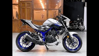 YAMAHA MT25 RG10J  ヤマハ MT25  ビキニカウル、LEDヘッドライト、リアフェンダーレスKIT、GIVI製タンクバッグホルダー 装備 [upl. by Morra550]