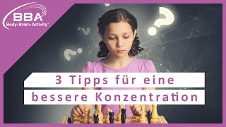 Konzentrationsfähigkeit steigern Diese 3 Tipps sollten ALLE ELTERN kennen [upl. by Oslec]