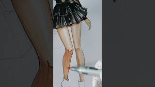 How to render and shade skin legs drawingtutorial [upl. by Airahs]