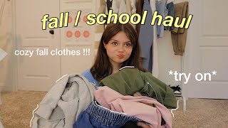 schoolfall try on haul 2022 🍁 [upl. by Rosen]