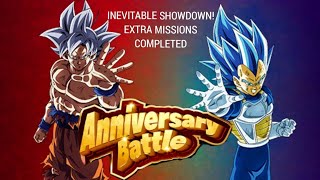 ALL MISSIONS COMPLETED 6TH ANNIVERSARY INEVITABLE SHOWDOWN EXTRA MISSIONS DBZ Dokkan Battle [upl. by Tunnell]