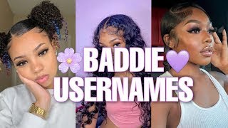 30 Baddie Usernames Not Taken 🌺💜 [upl. by Remos]