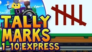 Tally Marks Video Review Test for Children  Express PicTrain™ [upl. by Onirefes]