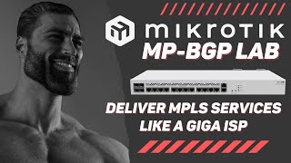 Providing MPLS services to customers on MikroTik ROSv7  FULL LAB [upl. by Ilrebmyk]