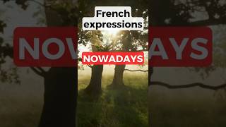 3 Ways to say NOWADAYS in French shorts [upl. by Mart]