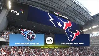 Madden NFL 24  Tennessee Titans 19 Vs Houston Texans 83 PS5 Week 12 Madden 25 Rosters [upl. by Dal]