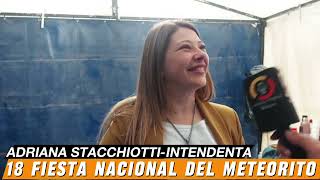 18 FIESTA NACIONAL DEL METEORITO EN GANCEDO Adriana Stacchiotti Intendenta [upl. by Onailil]