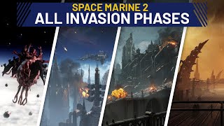 How Accurate is it  All Tyranid Invasion Phases in Space Marine 2 LORE REVIEW [upl. by Maurise109]