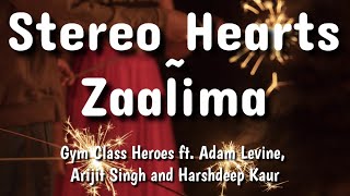 stereo hearts X zaalima lyric video [upl. by Squire]