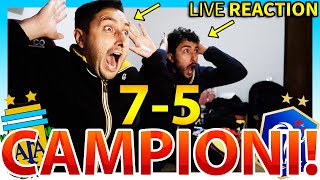 🏆 CAMPIONI‼️ ARGENTINAFRANCIA 75 LIVE REACTION [upl. by Eaner954]