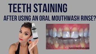 TeethStaining After Using Chlorhexidine Gluconate Mouthwash  Can the oral rinse stain teeth [upl. by Valina530]