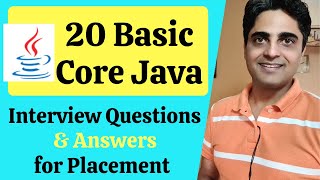 20 Basic Core Java Interview Questions amp Answers TCS Accenture Cognizant Infosys Wipro HCL [upl. by Ainaznat999]