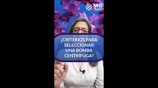 ¿Cuáles son los criterios para seleccionar una bomba centrífuga [upl. by Phillada]