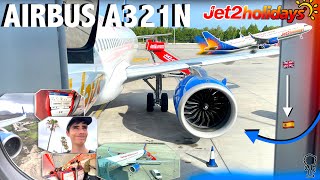 FIRST ON YOUTUBE Jet2Holidays Airbus A321Neo Flight Manchester  Tenerife South Trip Report [upl. by Glaudia]