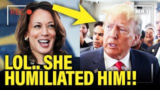 Trump Speech Gets DROWNED OUT by Kamala POWER MOVE [upl. by Eeluj]