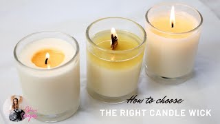 How To Choose The Right Wick For Your Candles [upl. by Ahsinit]