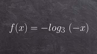 Determining the x intercept of a logarithmic equation [upl. by Aihceyt]