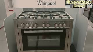 cuisinière Whirlpool 90 cm ACM94كويزينيير ويربول فرن غاز ممتاز [upl. by Elephus]