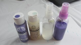 Making My Own Glimmer Mist Spray Paint Sprays Craft Tutorial [upl. by Olemrac610]