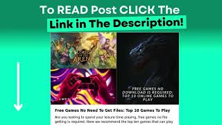 Free Games No Need To Get Files Top 10 Games To Play [upl. by Foy]