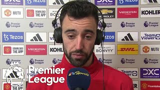 Bruno Fernandes reacts to Man Uniteds comeback win v Aston Villa  Premier League  NBC Sports [upl. by Omrellig]