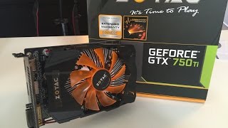 Zotac GTX 750 Ti 2gb Unboxing and Overview [upl. by Fairleigh]